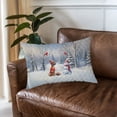 thumbnail image 3 of Hello Winter Rhodesian Ridgeback Football Snowman Welcome Snowy Morning Quilt Pillowcase Ridgebacks Dog Lover Gifts Throw Pillow Cover Bed Home Decor - 01012, 3 of 5