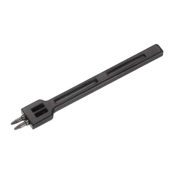 Leather Stitching Punch 4mm 2 Prong Carbon Steel Leather Punch Hole Tool Chisel for DIY Craft Handbag Wallets Card Belt Holders Key Holder Belt, Black
