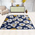 thumbnail image 2 of Yayeee Area Rugs for Living Room 5.2'x4' Non Slip Washable Bedroom Floor Carpet, Retro Daisy Pattern, 2 of 5