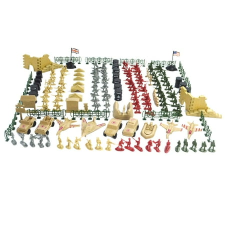 LeeQinersw Deluxe Army Men Action Figures Soldier Statue 26 Pieces Set, Home Office Send