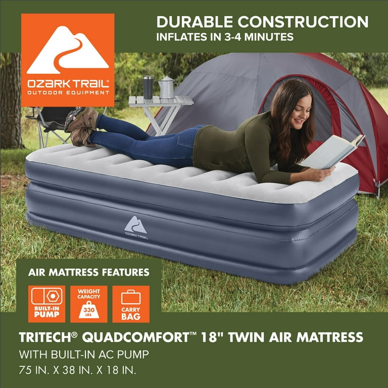 Free Shipping! Ozark Trail Twin Air Mattress with Built-in