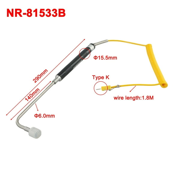 1 Pc K-Type Thermocouple For Temperature Probe Sensor 500°C For Thermometer 81531 Thermocouple Needle Probe -50°C To 500°C Nr-81533B Smile Home
