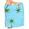 thumbnail image 3 of HAPPY BAY Womens Summer Swimsuit Swimwear Cover Up Wrap Bikini Pareo Beach Sarong Wraps For Women One Size Blue_Z112, 3 of 4
