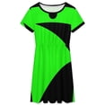 thumbnail image 3 of Shego Halloween Costume Dress Summer Street Style Dresses Female Short Sleeve Printed Sundress, 3 of 7