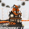 thumbnail image 1 of Estatua de casa de madera para Halloween, decoración de mesa, estante espeluznante, chimenea, Festival, decoración de Festival fantasma, aterrador con Macarena Accesorio de la casa de Halloween, 1 of 8