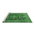 thumbnail image 2 of Ahgly Company Machine Washable Indoor Rectangle Persian Emerald Green Traditional Area Rugs, 7' x 9', 2 of 4