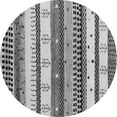 thumbnail image 1 of Ahgly Company Indoor Round Abstract Gray Contemporary Area Rugs, 7' Round, 1 of 1