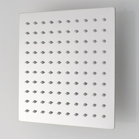 Minkissy Stainless Steel Square Waterfall Showerhead Pressure Boosting High- Shower 1 Set