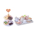 thumbnail image 1 of Accesorios de cocina, juego de comida de madera, juego de simulación, juego de fiesta de té para niños, juego de té de para niños y niñas, 1 of 9