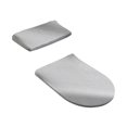 thumbnail image 2 of TISHITA Toilet Lid Seat Cover Set Bathroom Accessories Replacement Decoration Home Universal Protector Cover Stretch Toilet Lid Cover Gray, 2 of 8