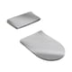 thumbnail image 2 of Juego de fundas para tapa de inodoro, funda protectora de terciopelo para tapa de tanque de inodoro, funda portátil Gris, 2 of 9