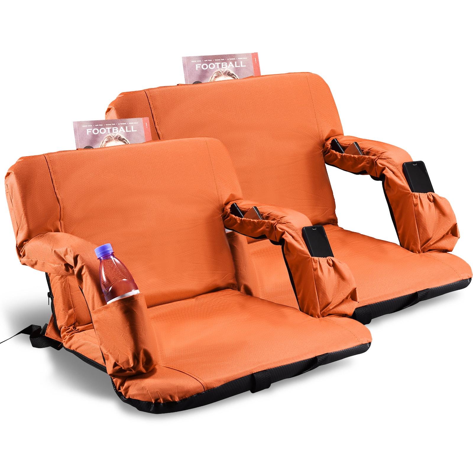 Stadium Seat for Bleacher & Bench Portable Folding Chair with Padded
