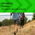 thumbnail image 4 of Aluminum Adustable Trekking Hiking Poles, Homeya Walking Sticks, Lightweight, Telescopic, Pair of 2, Black, 4 of 10