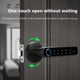 thumbnail image 2 of Perilla de bloqueo de puerta Manija de huella digital compatible con Bluetooth (con Tuya) Negro FLhrweasw Nuevo, 2 of 9