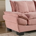 thumbnail image 5 of SOULART 84" Cloud Couch, Pink Sectional Sofa, Loveseat for Small Spaces with Pillows, 5 of 12