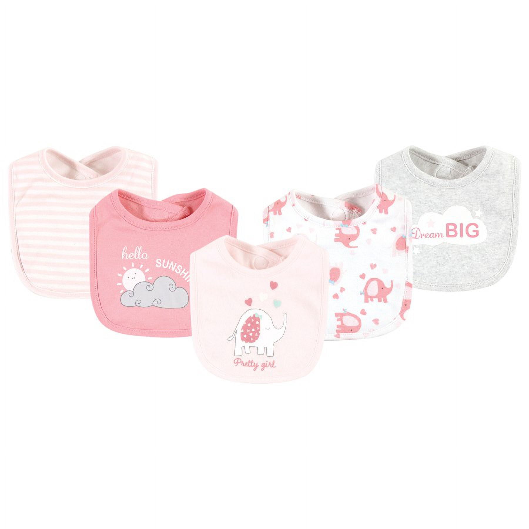 Luvable Friends Infant Girl Layette Baby Starter Set 25pc, Girl Basic Elephant, 0-6 Months