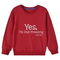 thumbnail image 4 of Fall And Winter Middle Big Girls Boys Heart Print Long Sleeve Top Sweater, 4 of 4