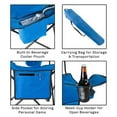 thumbnail image 3 of Lexi Home Adult Folding Chair with Cup Holder - Blue, 3 of 5