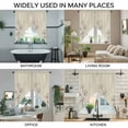 thumbnail image 3 of Retro Beige Flowers Swag Valances for Windows 2 Pack, Kitchen Window Curtains 36 Inch Length, Rustic Abstract Floral Simple Art Privacy Swag Curtains for Living Room/Bathroom with Rod Pocket 36"x36", 3 of 8