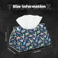 thumbnail image 5 of Fuzoiu Dinosaur Print Tissue Box Cover, PU Leather Tissue Holder,Decorative Facial Paper Organizer for Bathroom Living Room Bedroom Countertop Office Desk Car Home, 5 of 7