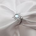 thumbnail image 4 of Anillos Antiestrés Apertura Ajustable Giratoria Sun Flower Blanco Bsvklp, 4 of 7