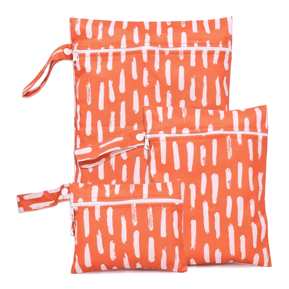 Wet Dry Bags, 3Pcs Waterproof Reusable Travel Wet Bags, Reusable Water Resistant Toiletry Pouch for Swimsuits, Baby Cloth Diapers, Beach, Pool, Gym Bag and Wet Clothes