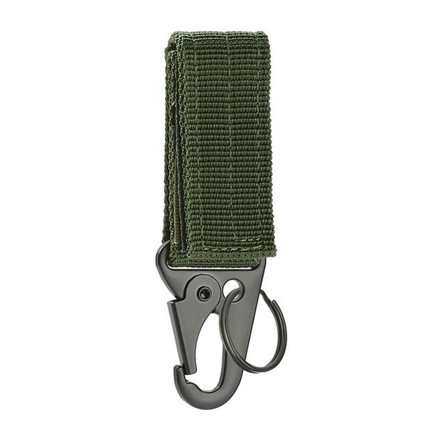 Llavero Ndcxsfigh Con Mosquetón para Exteriores Gancho Con Hebilla Verde Militar