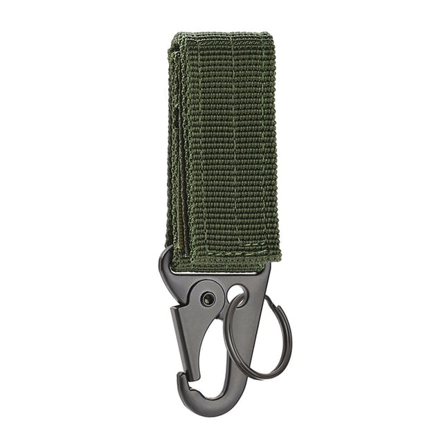 Mosquetón para Exteriores Llavero Correas Colgantes Gancho Con Hebilla () Verde