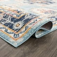 thumbnail image 5 of Hauteloom Tigris Twinberg Bohemian Rustic Living Room Large Area Rug - Vintage Distressed - Turkish Farmhouse Southwestern Aztec Pattern - Off White, Yellow, Orange - 9' x 12', 5 of 9