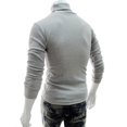 thumbnail image 3 of Hirigin Winter High Neck Thick Warm Sweater Men Turtleneck Brand Mens Sweaters Slim Fit Pullover Men Knitwear Male Double collar, 3 of 4