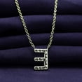 thumbnail image 6 of 18K Yellow Gold Plated Initial Necklace | Moissanite Diamond Alphabet Necklace | Dainty Necklaces for Her | Letter "E" Pendant Necklace |18" + 2" Adjustable Chain, 6 of 6