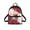Christmas Snowman Print, variant on Eheartsgir Dachshund Paw Print Design Mini Backpack, Lightweight Polyester Mini Purses for Outing Travel, Adjustable Strap Small Travel Backpack