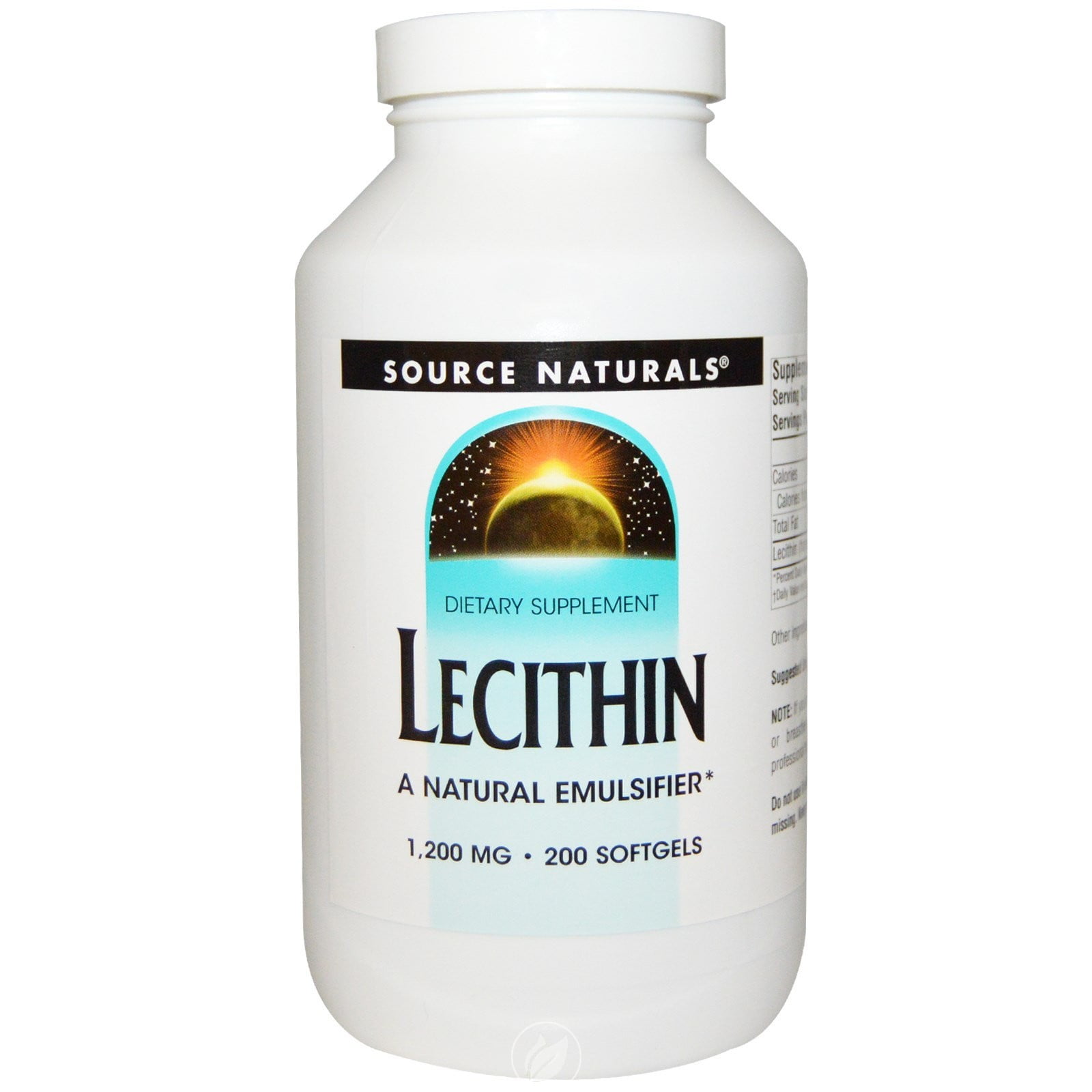 Source Naturals Lecithin 1200Mg 200Sg, Pack of 2
