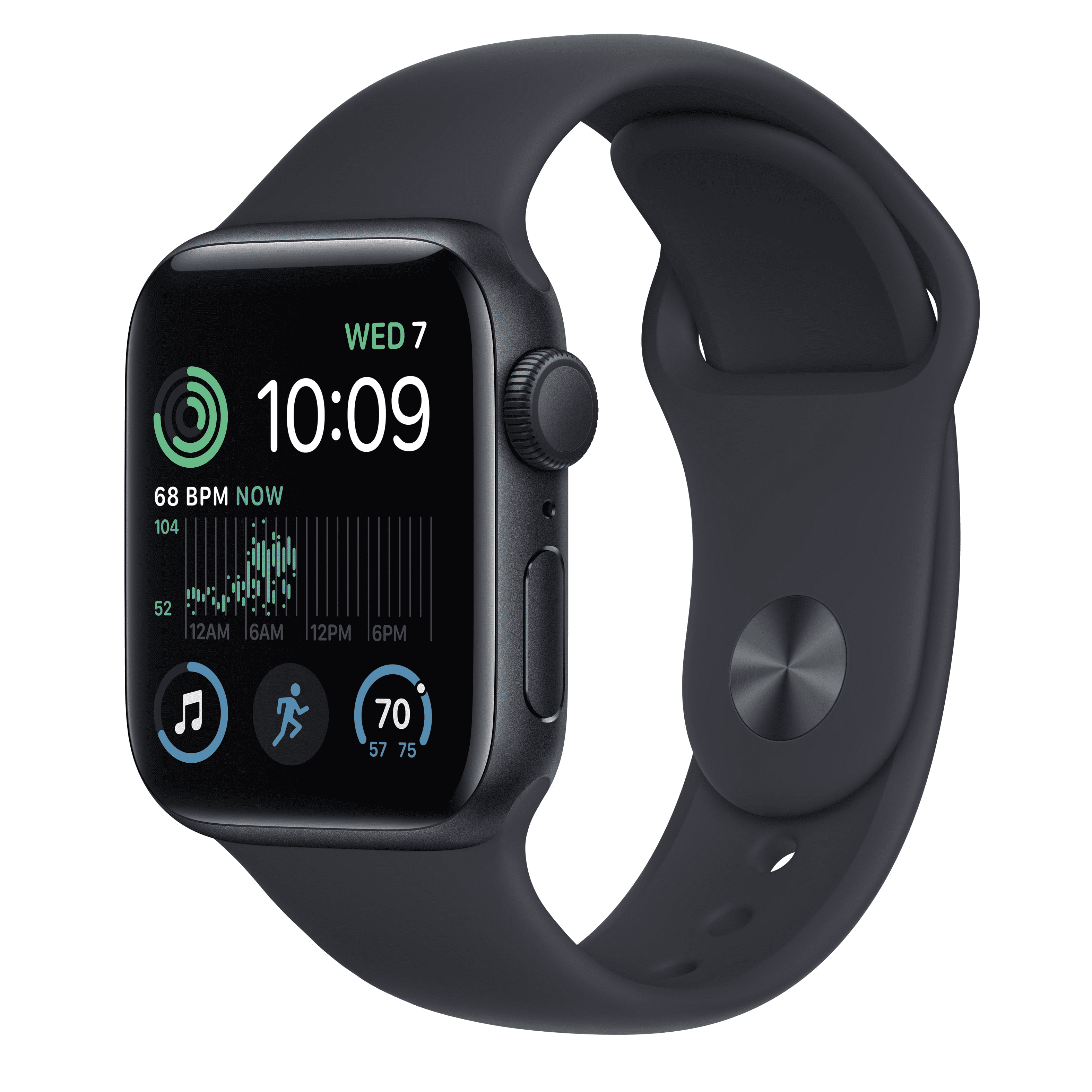 Apple Watch SE (2nd Gen) GPS 40mm Midnight Aluminum Case with Midnight Sport  Band - S/M