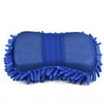 thumbnail image 2 of Blue Microfiber Chenille Car Wash Sponge Care Washing Brush Pad Cleaning Tool, 2 of 11