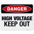 thumbnail image 1 of High Voltage Keep Out Sign, OSHA Danger Sign,, 1 of 8