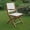 Brown/Ivory/Balau Wood, variant on Royal Tahiti Ivory Textilene Folding Armchair
