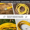 thumbnail image 3 of Iron Forge Cable 3ft Lighted Outdoor GFCI Extension Cord with 3 Electrical Power Outlets - 12/3 Yellow Heavy Duty Extension Cord with Multiple Outlets, 3 of 9