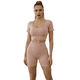 thumbnail image 1 of CONJUNTO DEPORTIVO DE MUJER DE SHORT Y BLUSA STRETCH PUSH UP UNITALLA, 1 of 9