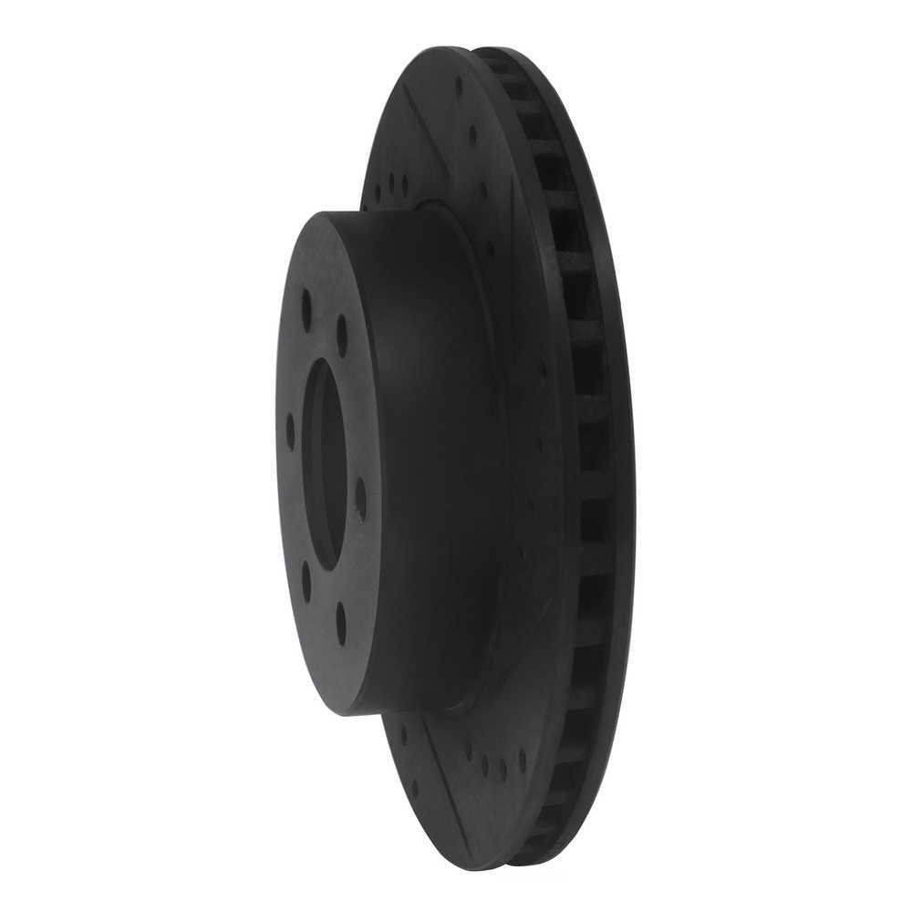 Dynamic Friction Company 633-40069R DFC Brake Rotor - Drilled And Slotted - Black