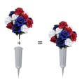 thumbnail image 4 of Flower Vase with Sturdy Spikes/Stakes Outdoor Artificial or Fresh Flower Holder Decoration, 4 of 6