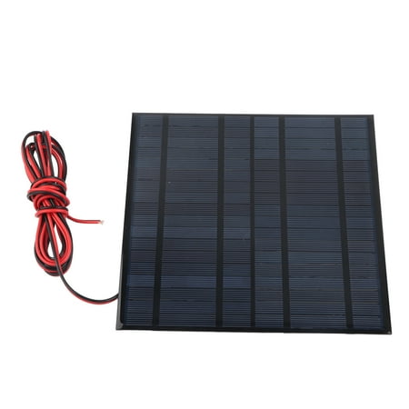 

Gueiykk Solar Power Epoxy Module Board Polysilicon DC18V 4.5W Tool Supplies with 2meter Red Black Wire