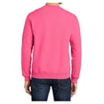 thumbnail image 2 of Mens Core Fleece Classic Crewneck Cotton/Poly fleece Sweatshirt Neon Pink M, 2 of 6