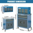 thumbnail image 2 of 8-Drawer Rolling Tool Chest with Stainless Top & Sliding Drawers - Heavy-Duty Garage Workbench with Wheels, 2 of 7