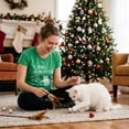 thumbnail image 4 of Womens Ball Buster T Shirt Funny Christmas Tree Cat Ornaments Graphic Tee Womens Graphic Tees, 4 of 9