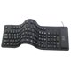 thumbnail image 3 of Teclado de silicona plegable, teclado enrollable impermeable con cable USB para PC, portátil y portátil (todo negro) Rojo Verde Cocina, Decoración y Otros, 3 of 3