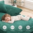 thumbnail image 5 of Hvoonc 83" Modular Loveseat Couch for Living Room, Boneless Chenille Cloud Sofa in a Box with 23.6" Deep Seat, Dark Green, 5 of 7