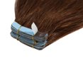 thumbnail image 2 of Tape in Human Hair Extensions Brazilian Hair Silky Straight Full Head Hair 20pcs, 2 of 6