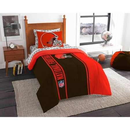 NFL Cleveland Browns Soft and Cozy Bed in a Bag Complete Bedding Set