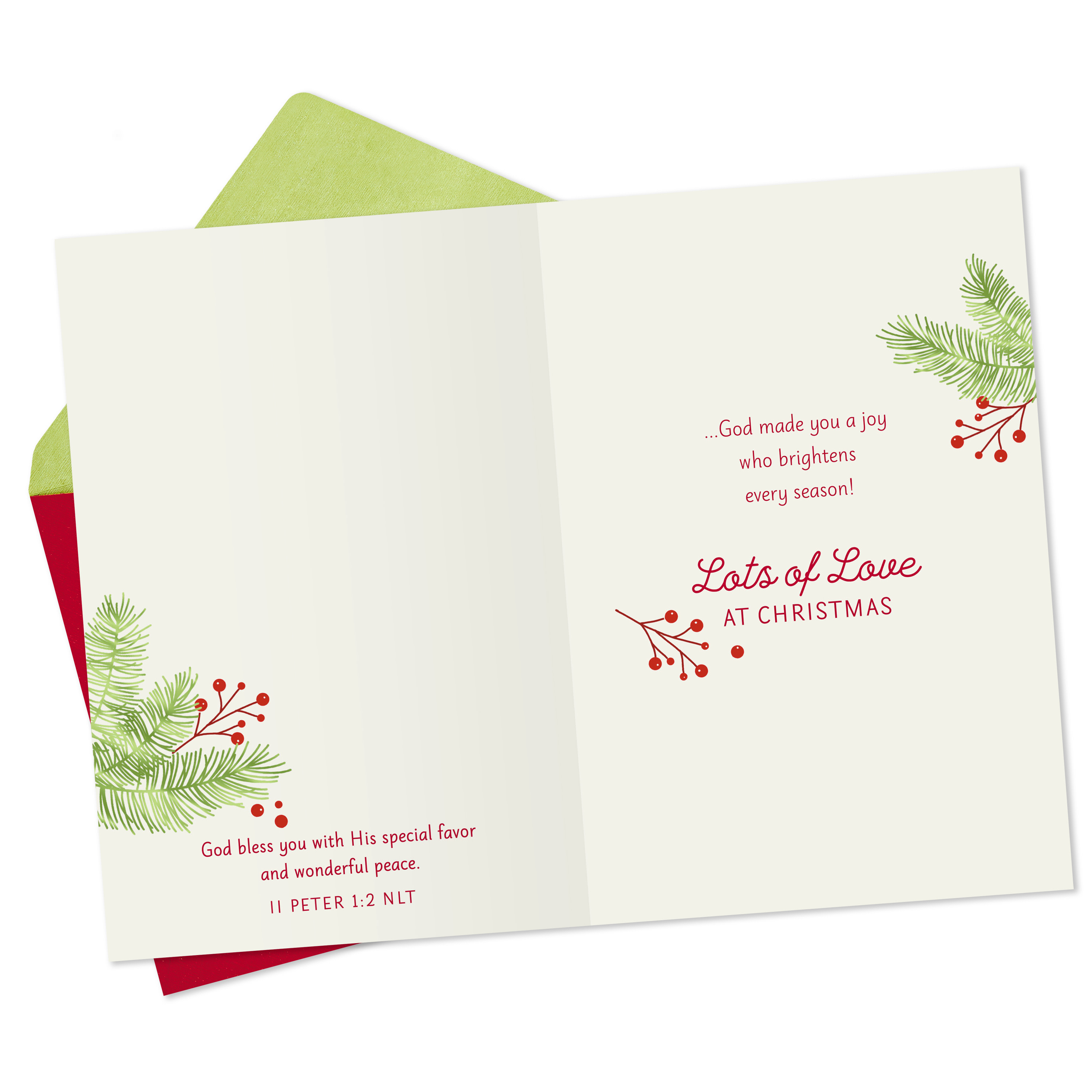 DaySpring Religious Christmas Greeting Card for Godson (God Made You a Joy)